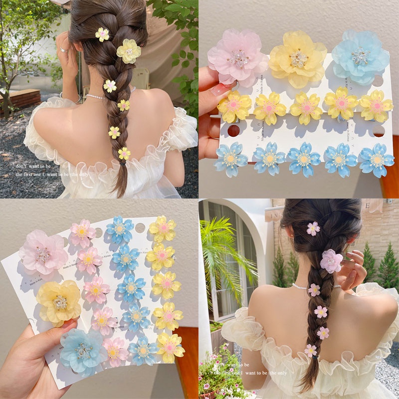 Bộ 5 Kẹp Tóc Hình Hoa Anh Đào Dễ Thương Cho Nữ