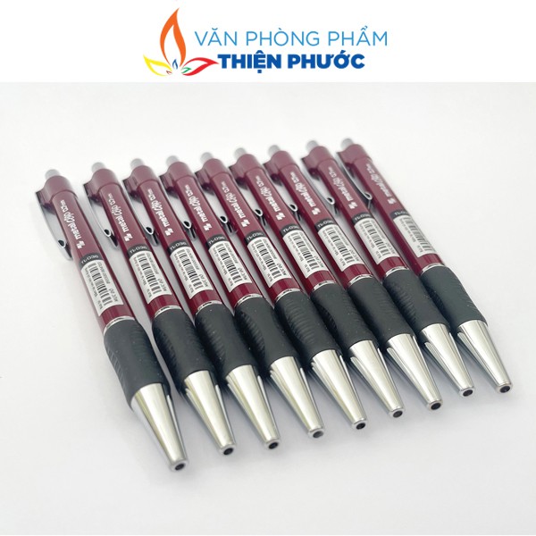 Bút bi Thiên Long 036 xanh, Đầu bút 1.0mm cho nét bút đậm viết đẹp THIỆN PHƯỚC