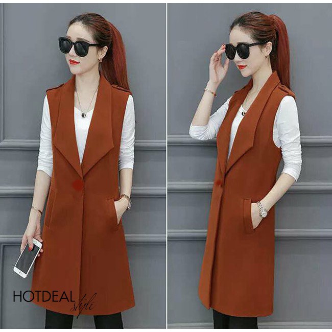 ÁO KHOÁC VEST FORM DÀI SÀNH ĐIỆU | BigBuy360 - bigbuy360.vn