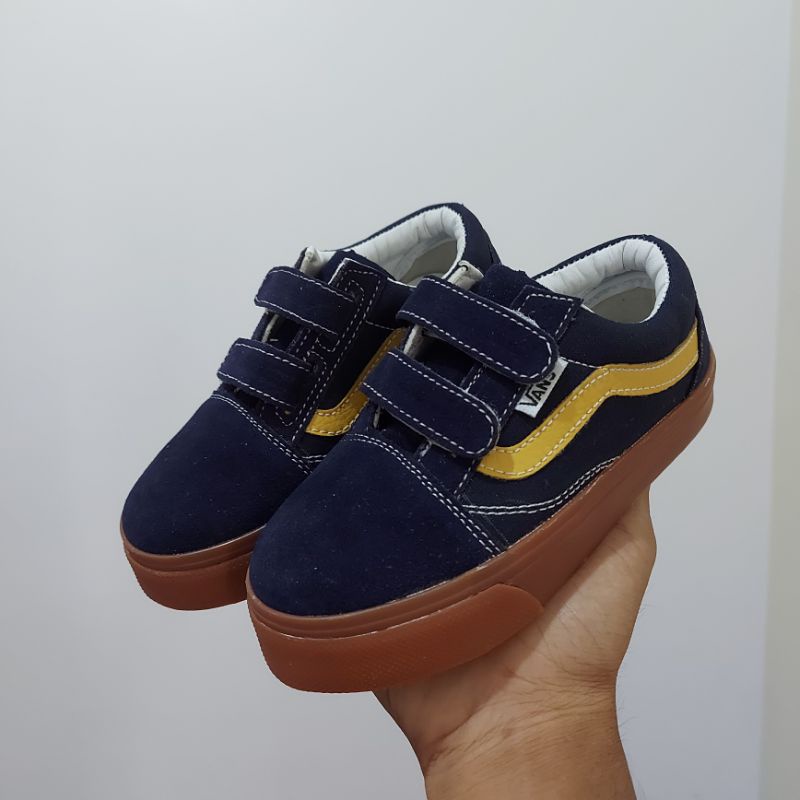 Giày VANS OLDSKOOL GUM SOL NAVY Chính Hãng Cho Bé