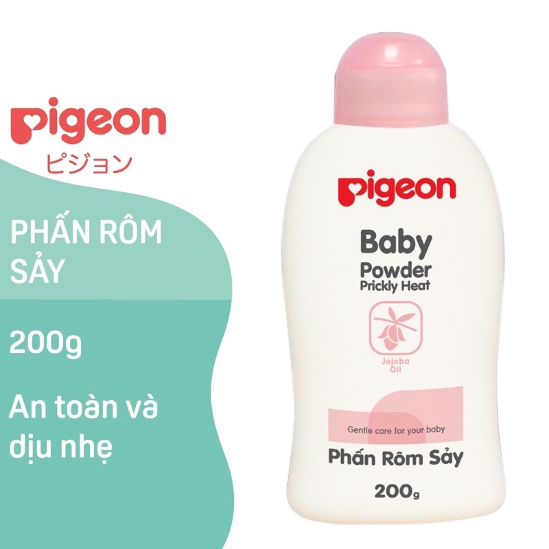 Phấn Rôm Sẩy Pigeon Nắp Màu Cho Bé 200g