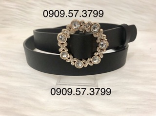 Nịt quần bản 2,5 cm. Mặt hoa đính đá
