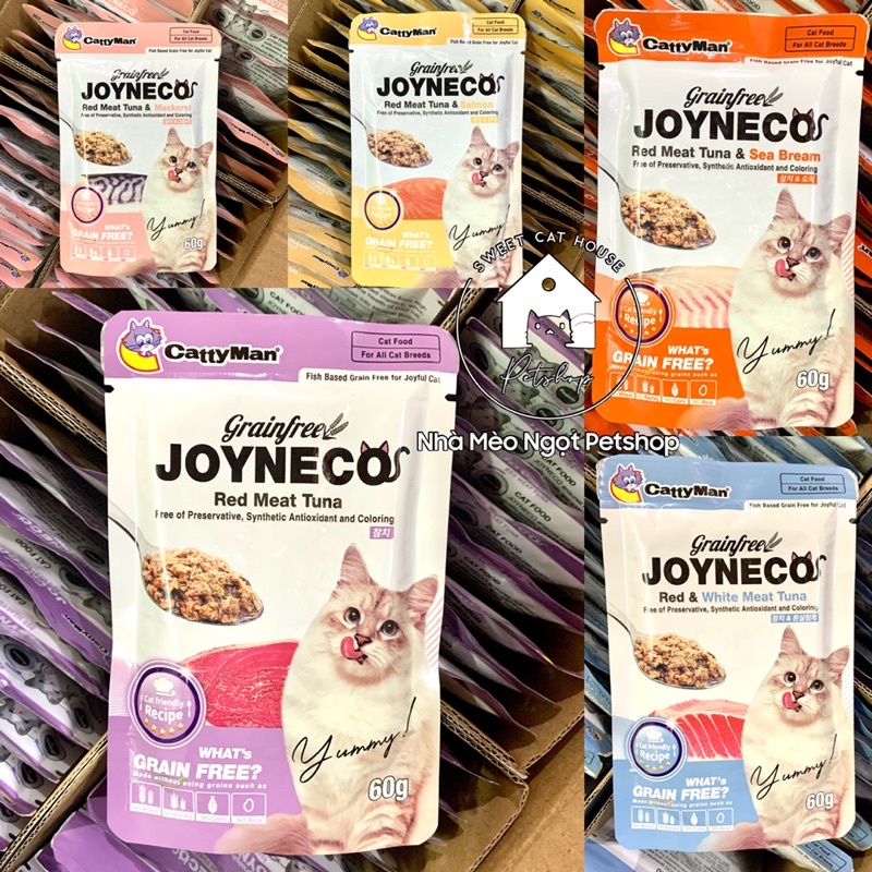 JOYNECO Pate mèo Doggy Man Hàn Quốc, dành cho mèo mọi lứa tuổi cá ngừ mix vị