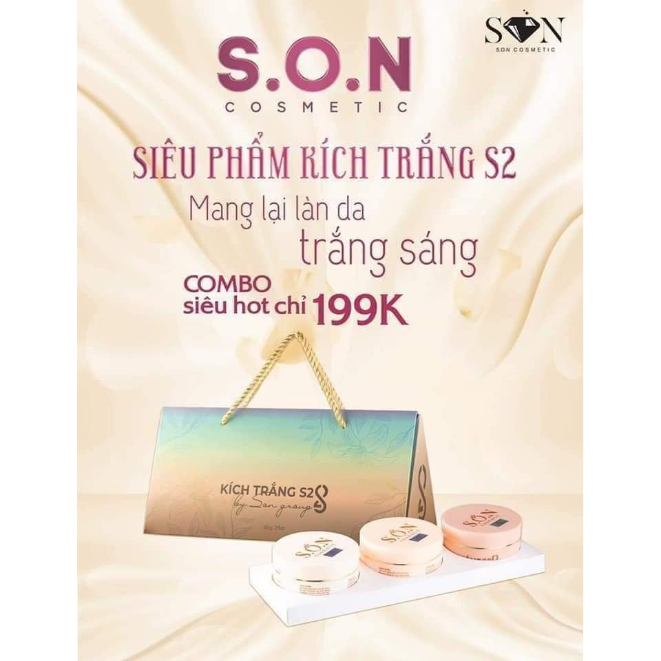 ( GIÁ SỐC) Set Son 3 màu tam sắc kích trắng S2 vitamin kích trắng-CHÍNH HÃNG 100%