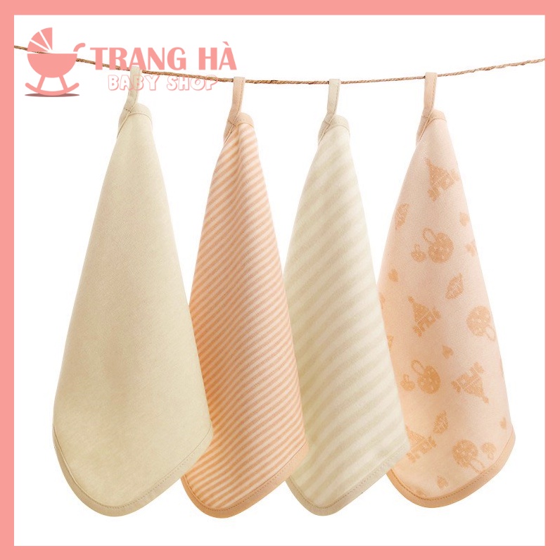 HOT Khăn Mặt Cho Bé Bin BB Chất Liệu Cotton Hữu Cơ 100% Cao Cấp Siêu Mềm Cho Bé