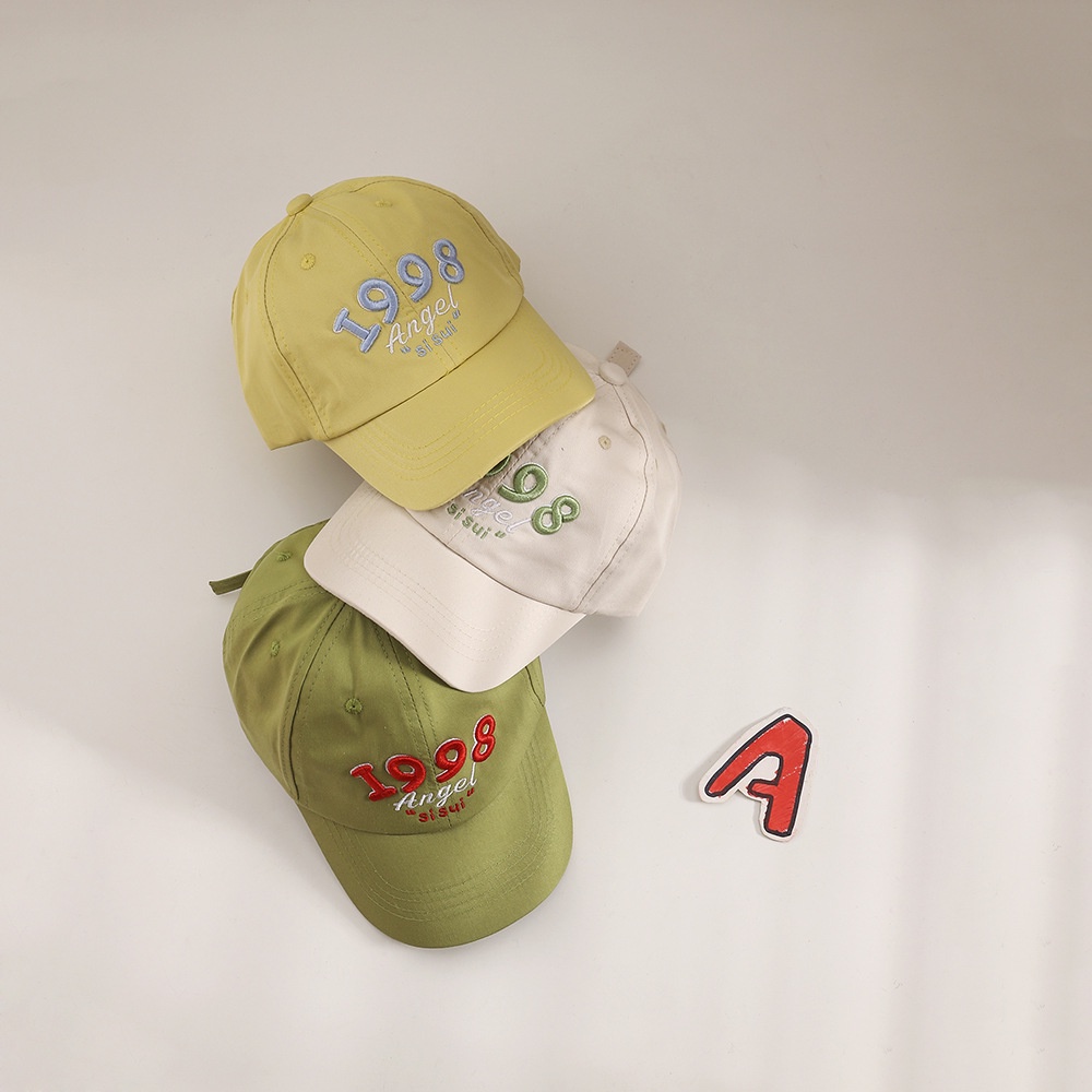 Nón Bóng Chày Thêu 3D Phong Cách Thời Trang Hàn Quốc Dành Cho Trẻ Em 1998