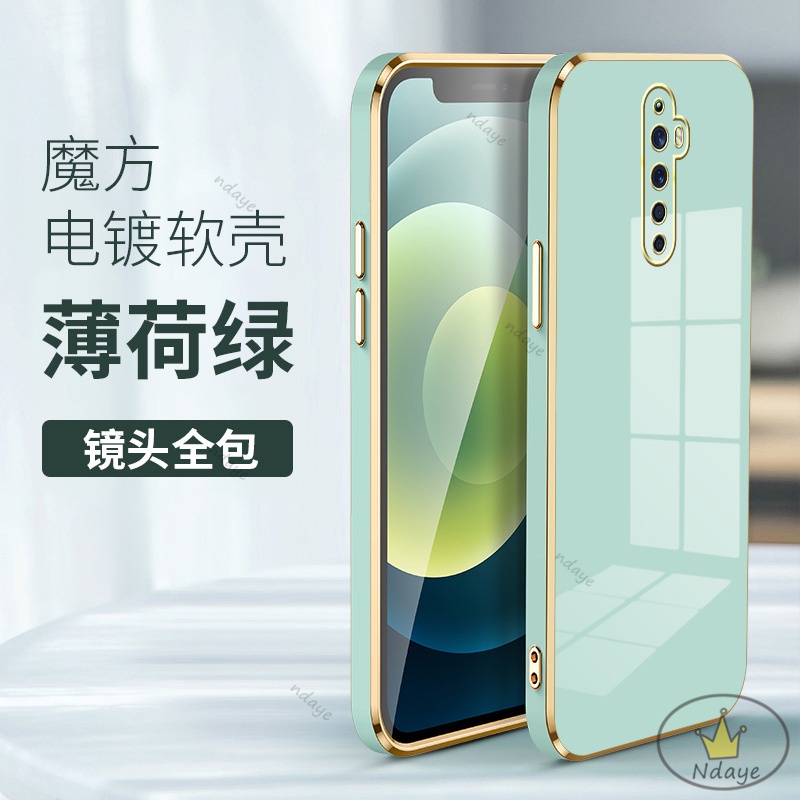 Ốp Lưng Reno 2F Reno2 Reno3 Reno Reno7Z Reno6Z A91 Ốp Điện Thoại Tpu Màu Trơn Bảo Vệ Camera Cho OPPO RENO 2F NDYZB
