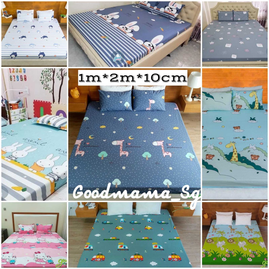 KT 1mx2mx10cm _ Ga chống thấm Goodmama 100% cotton(không kèm vỏ gối)