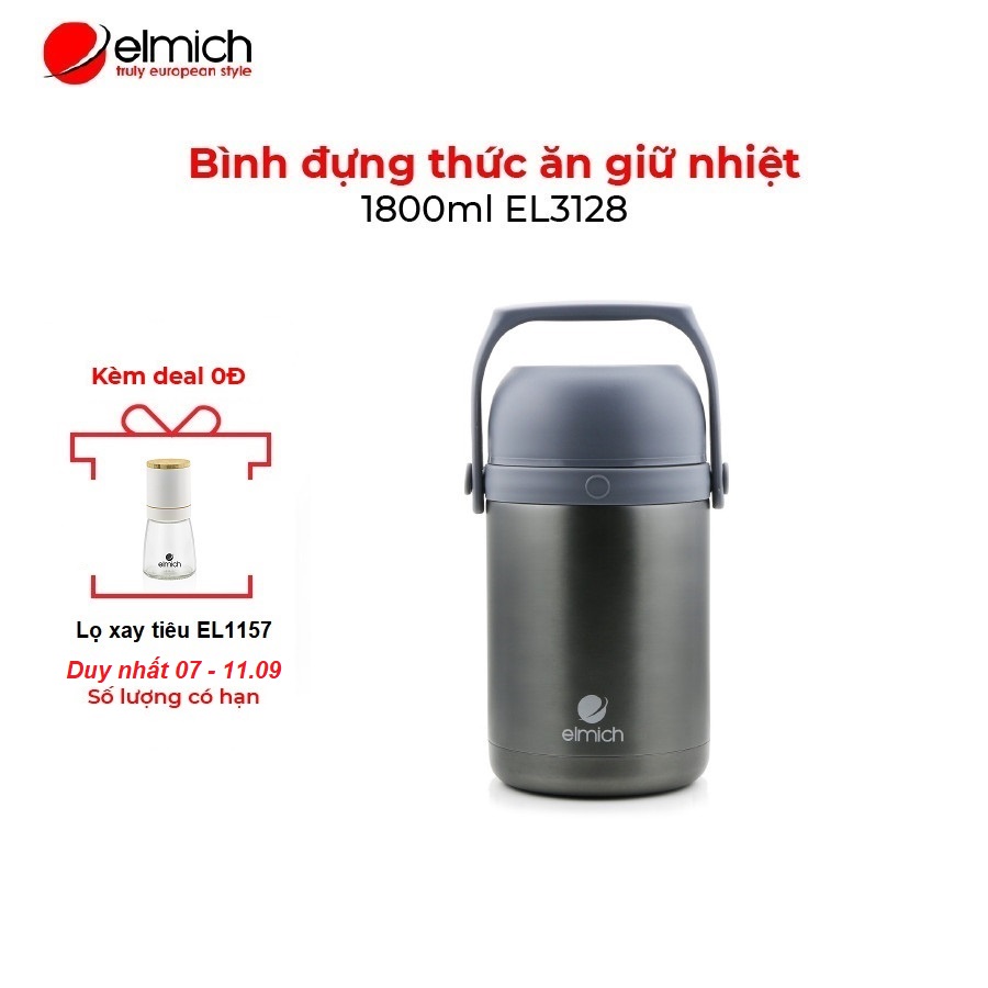 [Mã LIFEM2 giảm 10% đơn 250K] Bình đựng thức ăn giữ nhiệt 1800ml EL3128