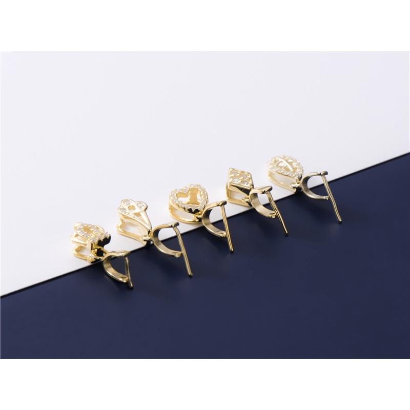 Mặt Dây Chuyền Bạc S925 Hình Hoa Hướng Dương Đính Đá Ngọc Bích Cài Khóa DIY