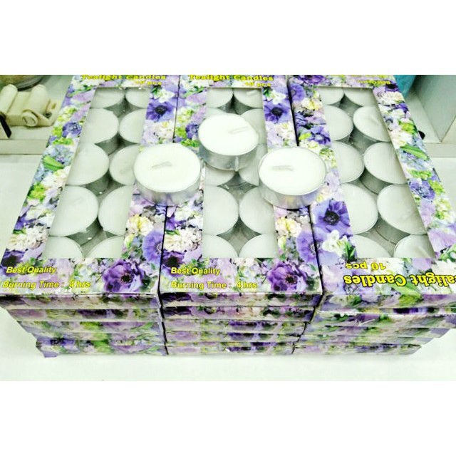 Nến thơm [HÀNG CAO CẤP], nến tealight không mùi, không khói hàng loại vỉ 10 viên cháy đến 4h