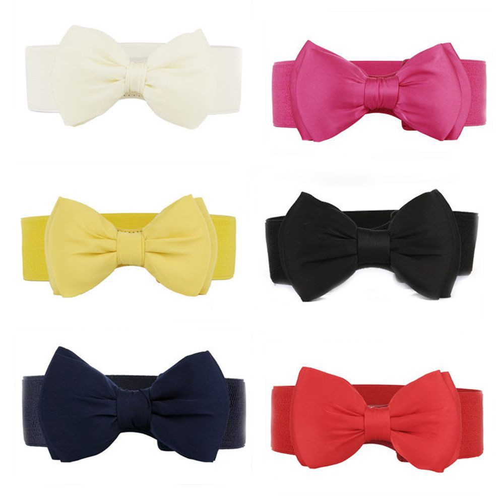 Thắt lưng co giãn phối nơ thiết kế thanh lịch cho phái nữ