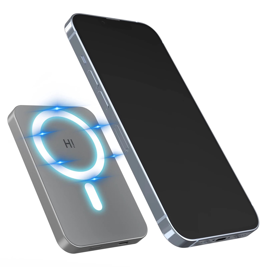 Sạc Dự Phòng Không Dây Từ Tính Sạc Nhanh Pin  MB1 - 5000mah Công Suất 15W cho iPhone 14/13/12