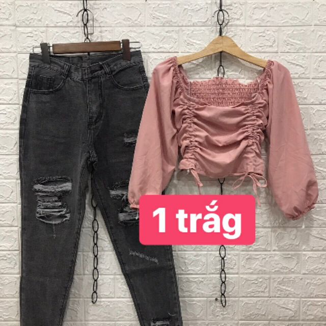 Áo kiểu đẹp diệu kì rút dây