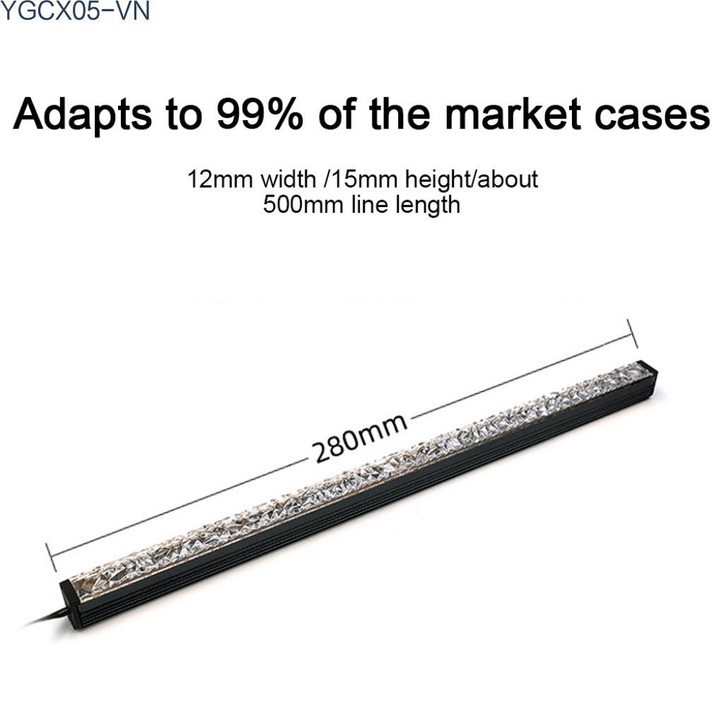 Thanh Đèn Led 4pin Rgb 5v / 3pin Cỡ Nhỏ Có Nam Châm Trang Trí Khung Gầm | BigBuy360 - bigbuy360.vn