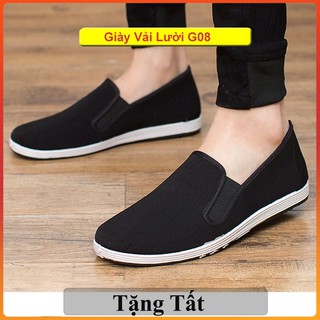 Giày Lười Nam Cá Tính Màu Đen Hàn Quốc Thế Hệ Mới - G08