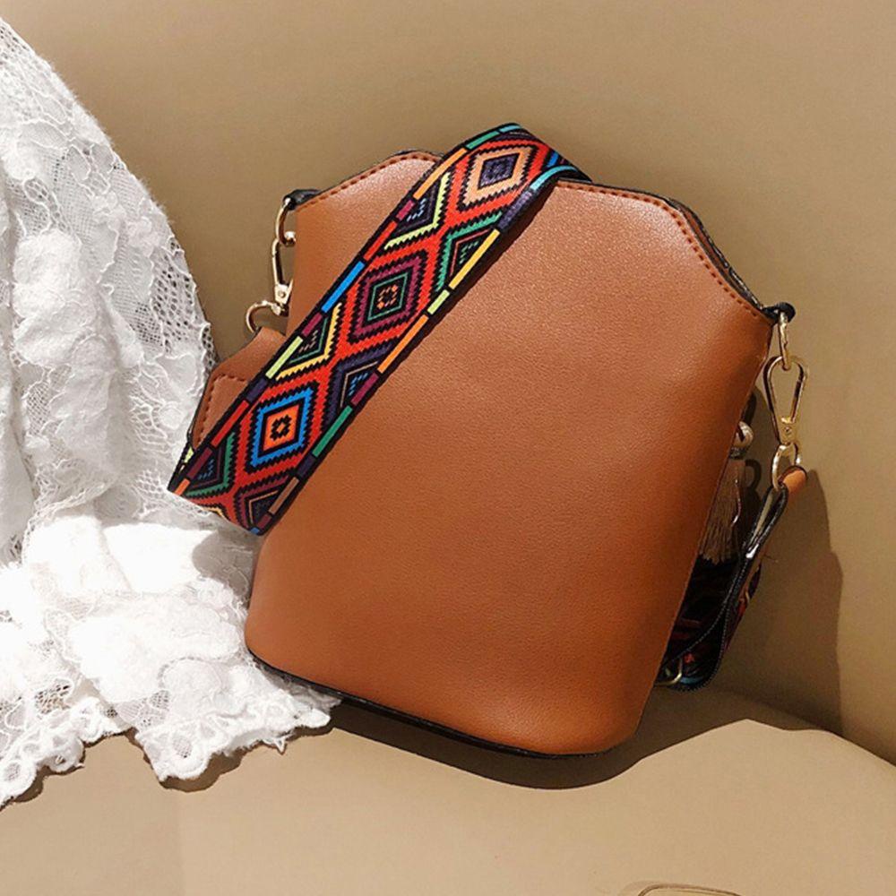FORBETTER Túi Xách Đeo Vai Cỡ Lớn Họa Tiết Hình Học Đơn Giản Phong Cách Bohemian