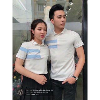 Áo Đôi Cổ Trụ Couple