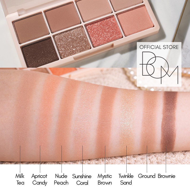 Bảng Phấn Mắt 8 Ô B.O.M Base On Basic Eye Palette 12g