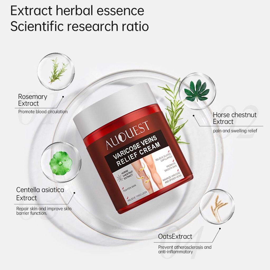 Kem Chiết Xuất Từ Gừng Tự Nhiên 80g Giúp Giảm Giãn Tĩnh Mạch Hiệu Quả