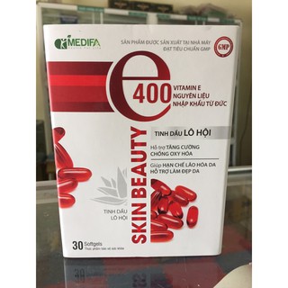 E đỏ skin beauty 400mg Nguyên liệu Đức