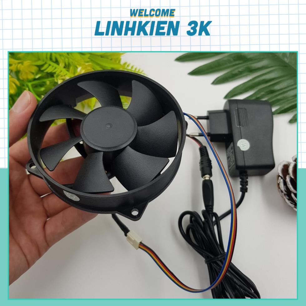 Bộ Quạt Tản Nhiệt 12V 9CM 2800-3000RPM❤️Bộ Tản Nhiệt Máy Tính Wifi Thủy Sinh❤️Quạt Hút Mùi Tiện Dụng
