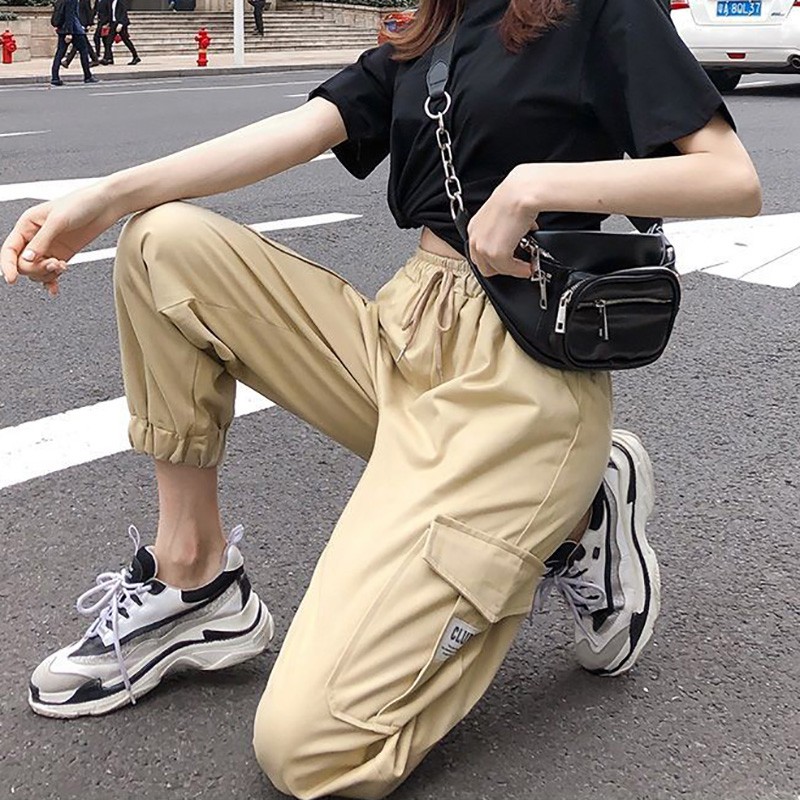 Quần legging phong cách thể thao cho nữ nhiều túi chống nhăn | BigBuy360 - bigbuy360.vn