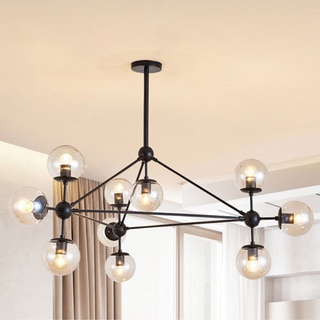 Đèn chùm, đèn trần chùm MODO 10 bóng  hiện đại trang trí phòng khách, phòng ngủ (Bảo hành 2 năm)