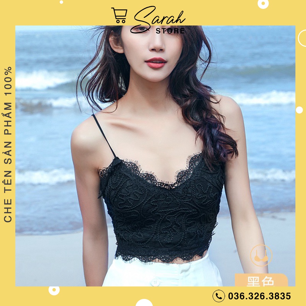 Áo Bra Viền Ren Crotop Siêu Hot Chun Lưng 997