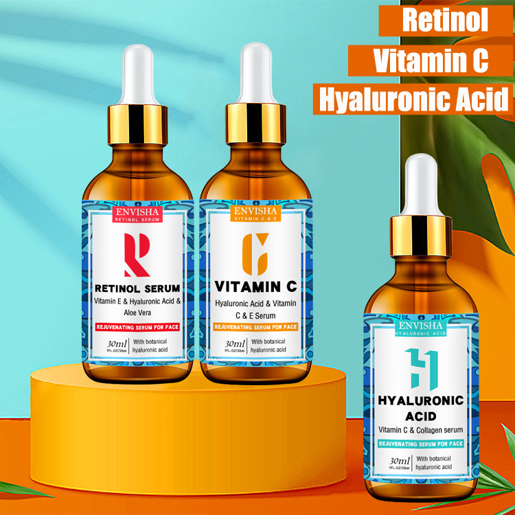 (Hàng Mới Về) Serum Hyaluronic Acid Vitamin C Dưỡng Ẩm Làm Sáng Da Mặt