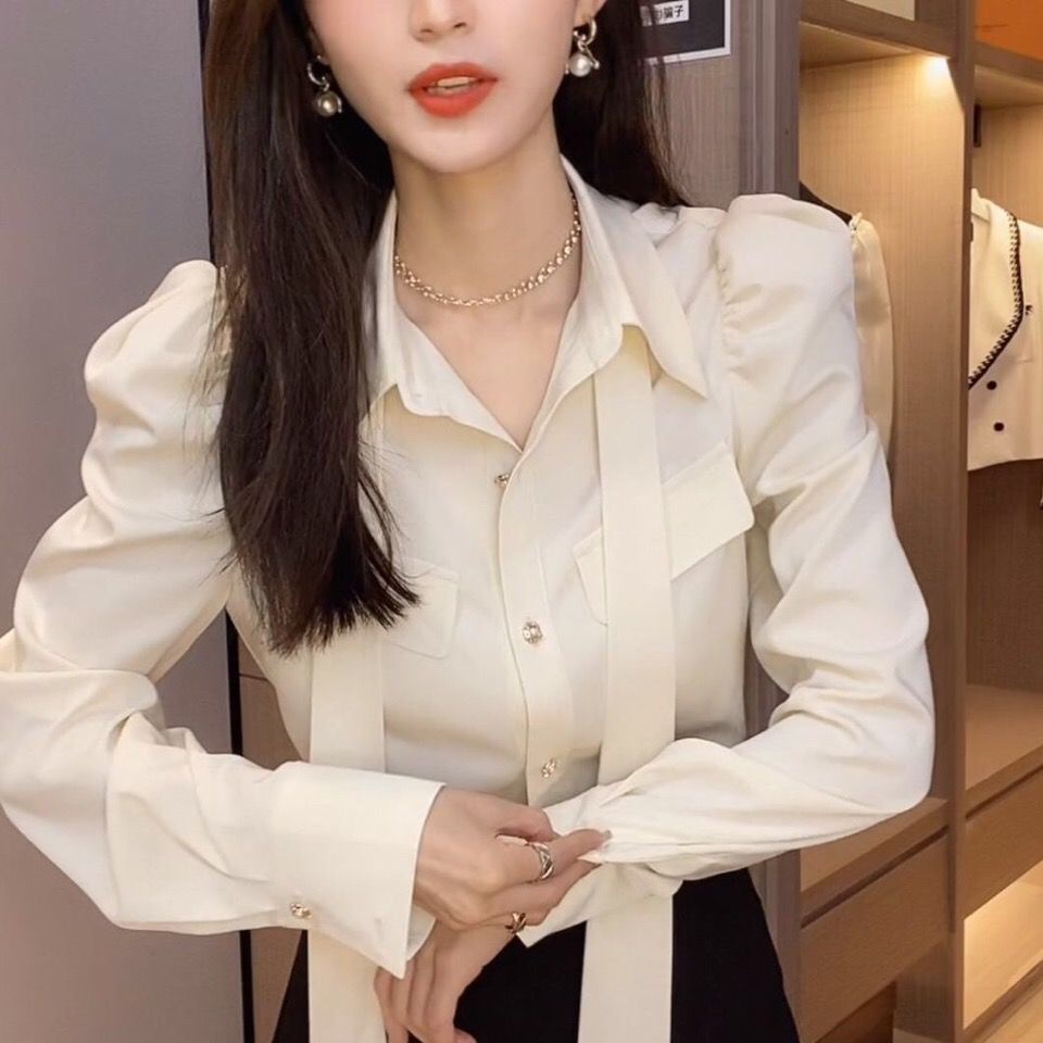 Áo Sơ Mi Tay Dài Phồng Thời Trang Dành Cho Nữ