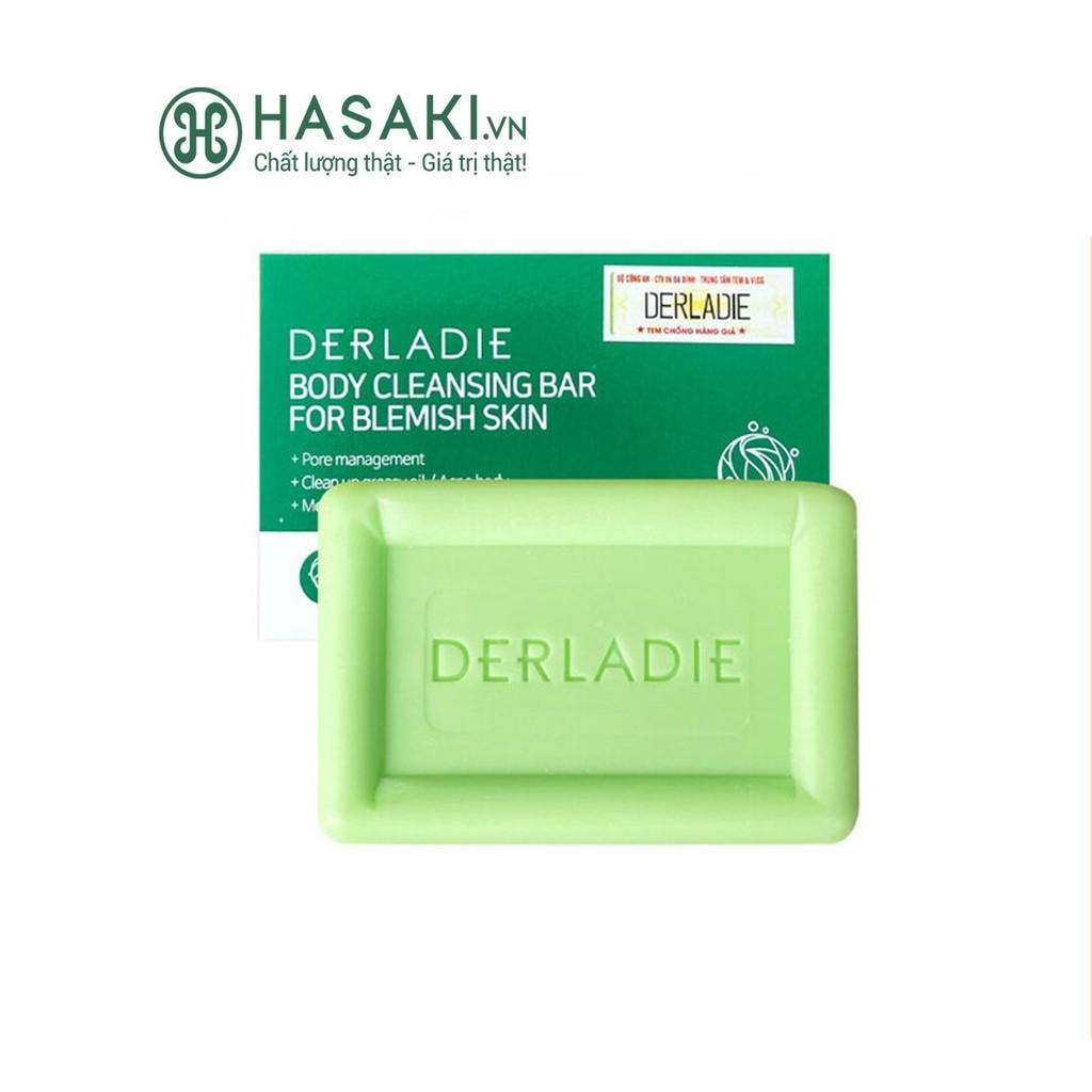 Xà Phòng Derladie Làm Sạch Và Giảm Mụn Cơ Thể Body Cleansing Bar For Blemish Skin 50g
