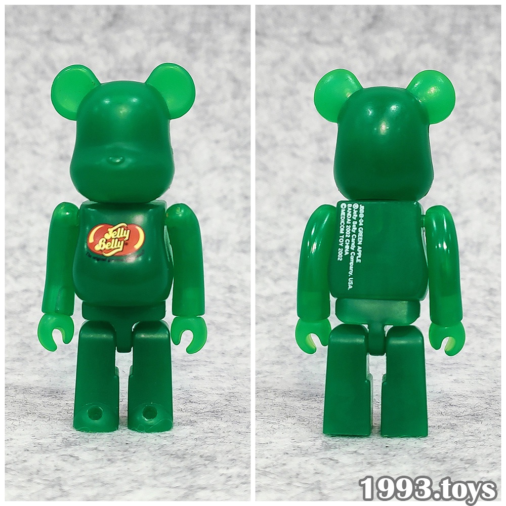 Mô hình gấu bụng phệ Beabrick 100% Jelly Belly - Green Apple