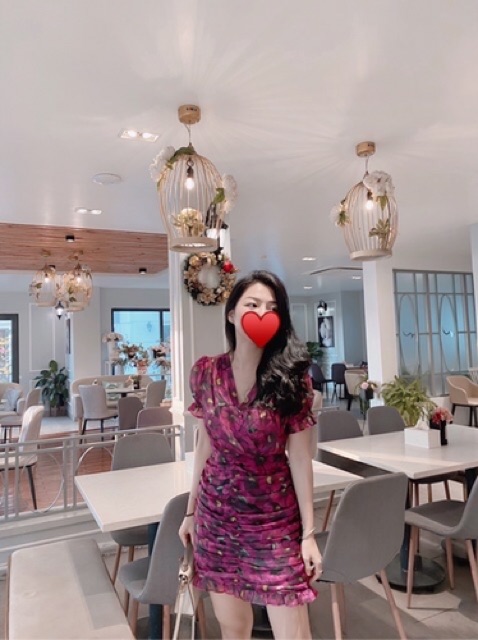 Váy hoa nhún thân chất voan hoa ❤[[VAY HOA NHI