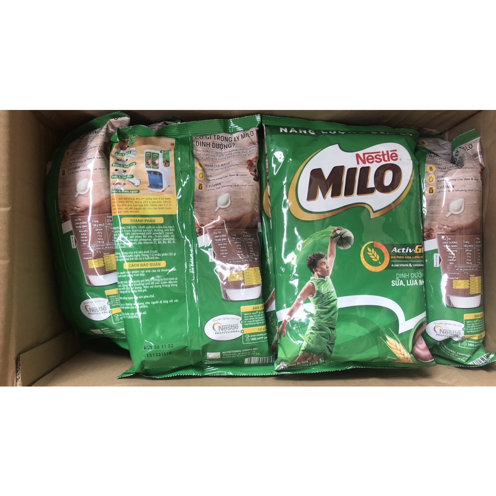 Bột Milo bịch 600gram -  Nestle nguyên chất,Bột ca cao