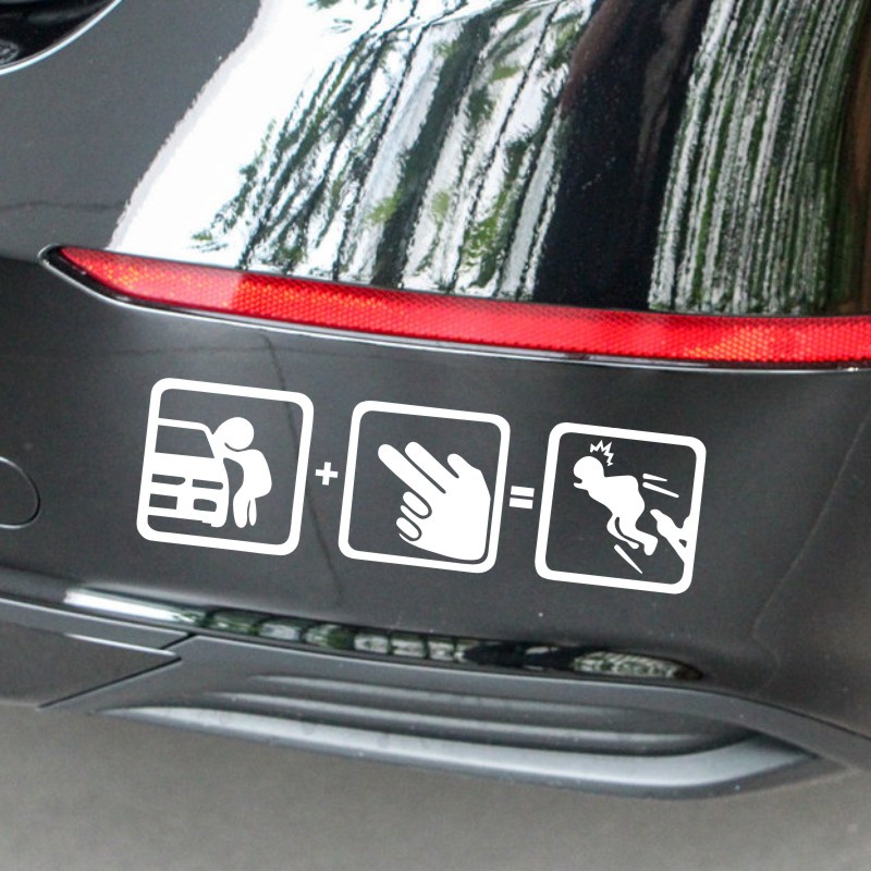 Miếng Dán Decal In Chữ Don'T Touch My Car Trang Trí Thân/Cửa Sổ Xe Hơi