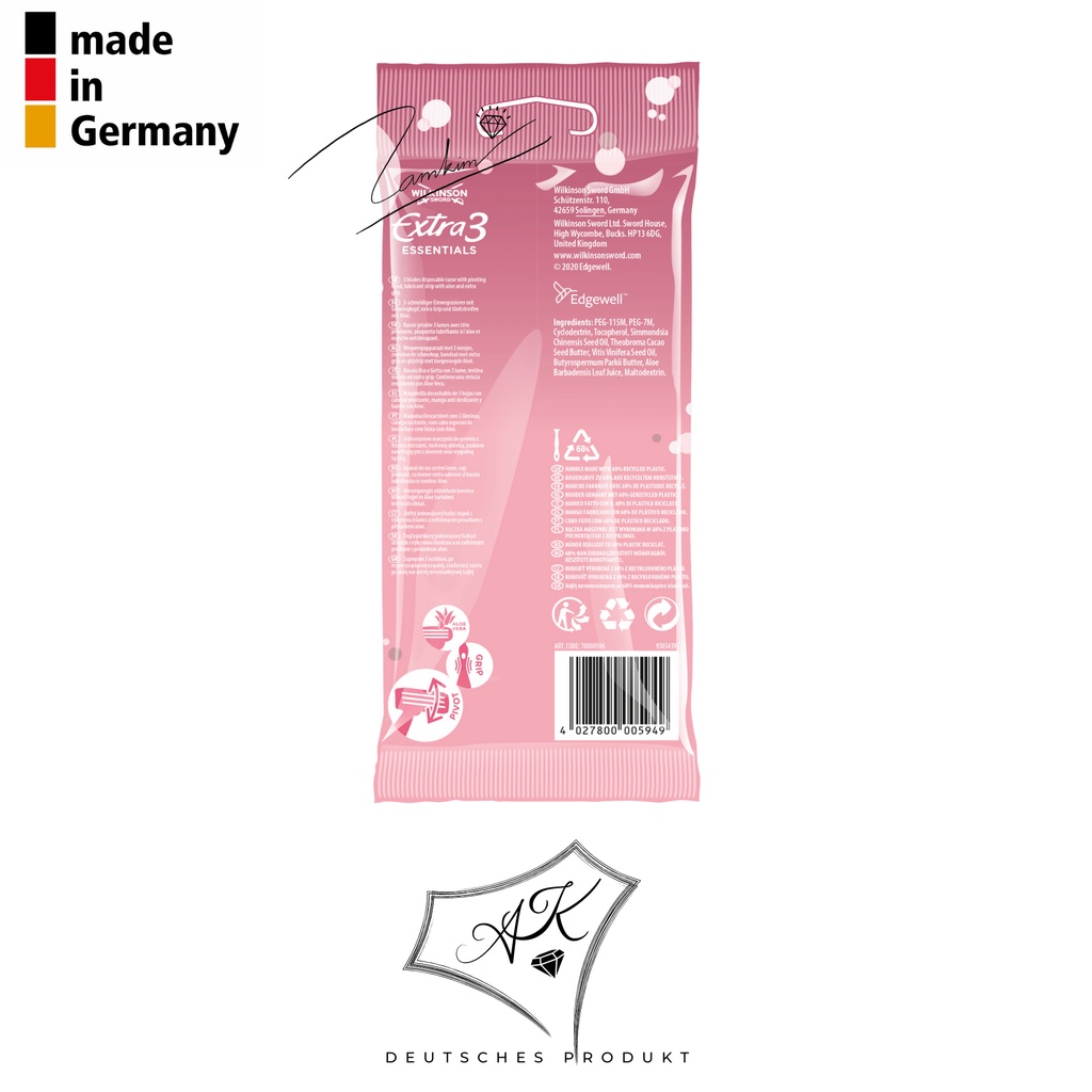 Dao cạo WILKINSON cho nữ - cao cấp