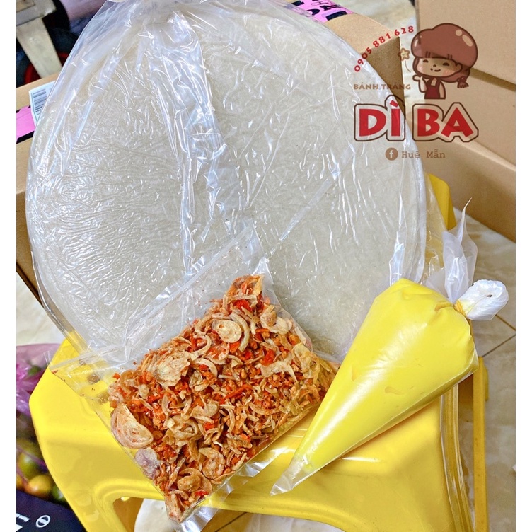 Bánh Tráng Muối Tép Hành Phi - Tặng Bơ