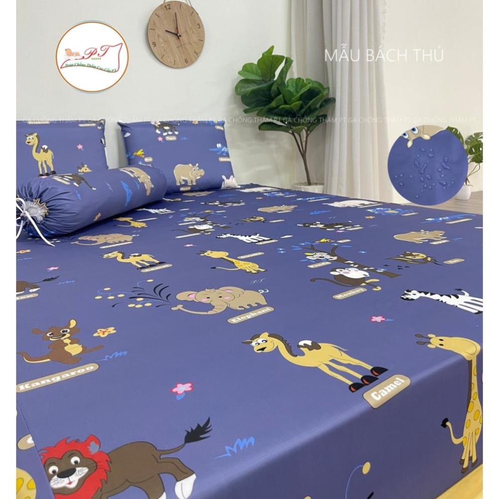 [ HCM ] [ Mẫu  Bách thú ] Ga chống thấm PT cao cấp (ib để chọn mẫu hoặc đặt size theo yêu cầu)
