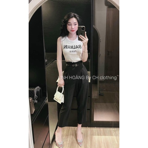 MÃ 150 - QUẦN BAGGY CẠP GẬP CÁCH ĐIỆU KÈM ĐAI NÂU