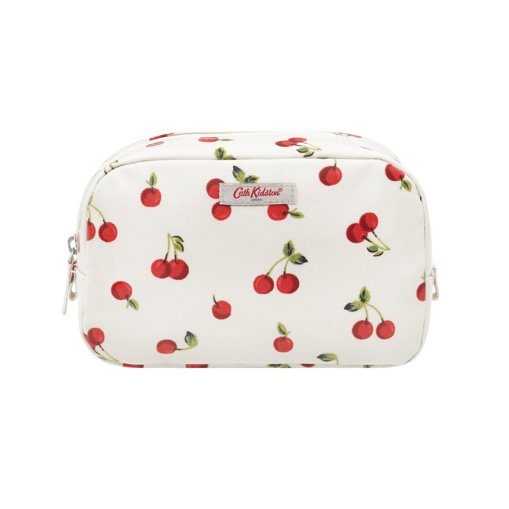 Cath Kidston - Túi đựng mỹ phẩm Classic Cosmetic Case Cherries - 1002935 - Ivory