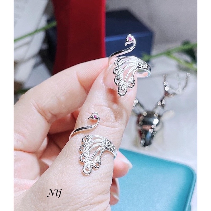 Nhẫn công bạc ta cho nữ thời trang, mẫu siêu mới trình làng Mainomi Shop Bạc Xinh