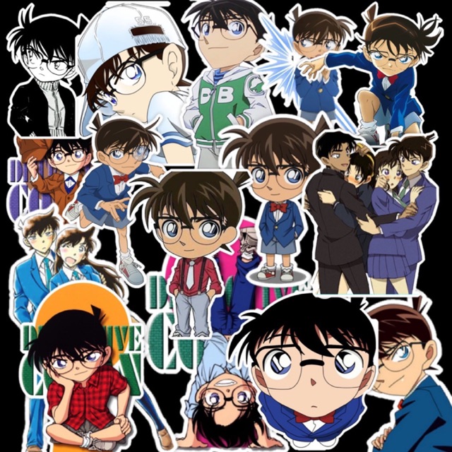 STICKER CONAN SIÊU CHẤT DÁN TRANG TRÍ ĐT LAPTOP VALI TƯỜNG TỦ KỆ MŨ BẢO HIỂM XE MÁY NOTEBOOK