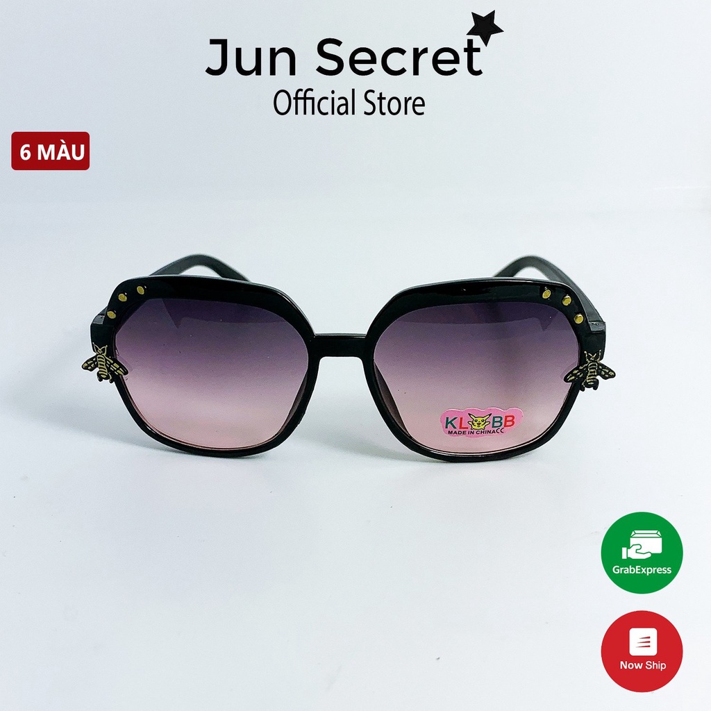 Kính mát trẻ em form ôm mặt Jun Secret kiểu dáng đơn giản dễ thương dành cho bé trai và bé gái từ 1 tới 5 tuổi JS202202