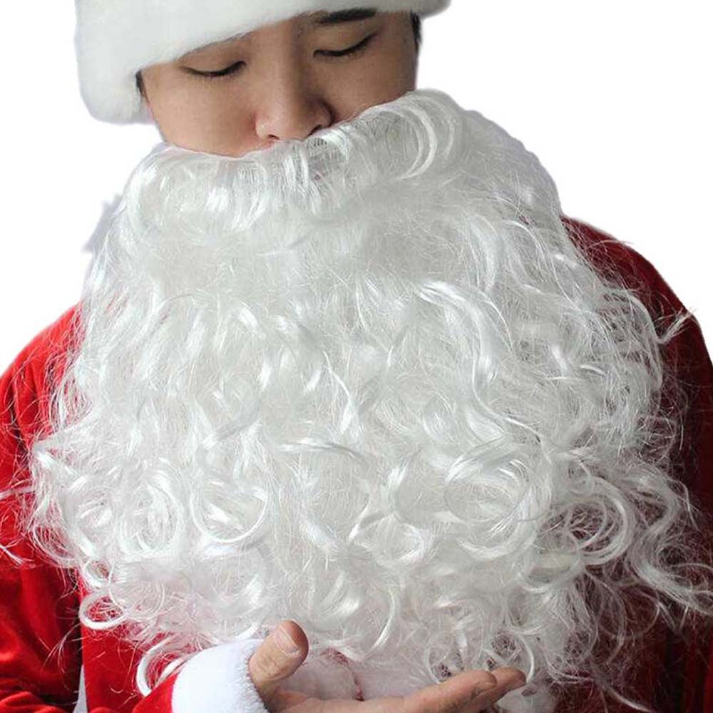 Bộ râu giả màu trắng hóa trang ông già noel cho người lớn và trẻ em
