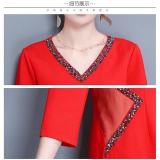ĐẦM BODY CỔ V KẾT HẠT ĐÁ CAO CẤP MSP-D280968 (HÀNG NHẬP)