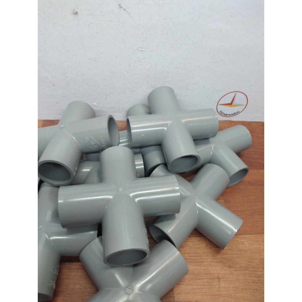 Chữ thập Pvc phi 34