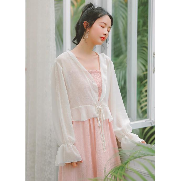 Áo bạn nữ áo khoác mỏng dáng ngắn CDG14