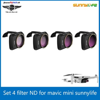 Bộ filter nd mavic mini - sunnylife - cao cấp - chính hãng - giúp giảm độ chói sáng của mặt trời