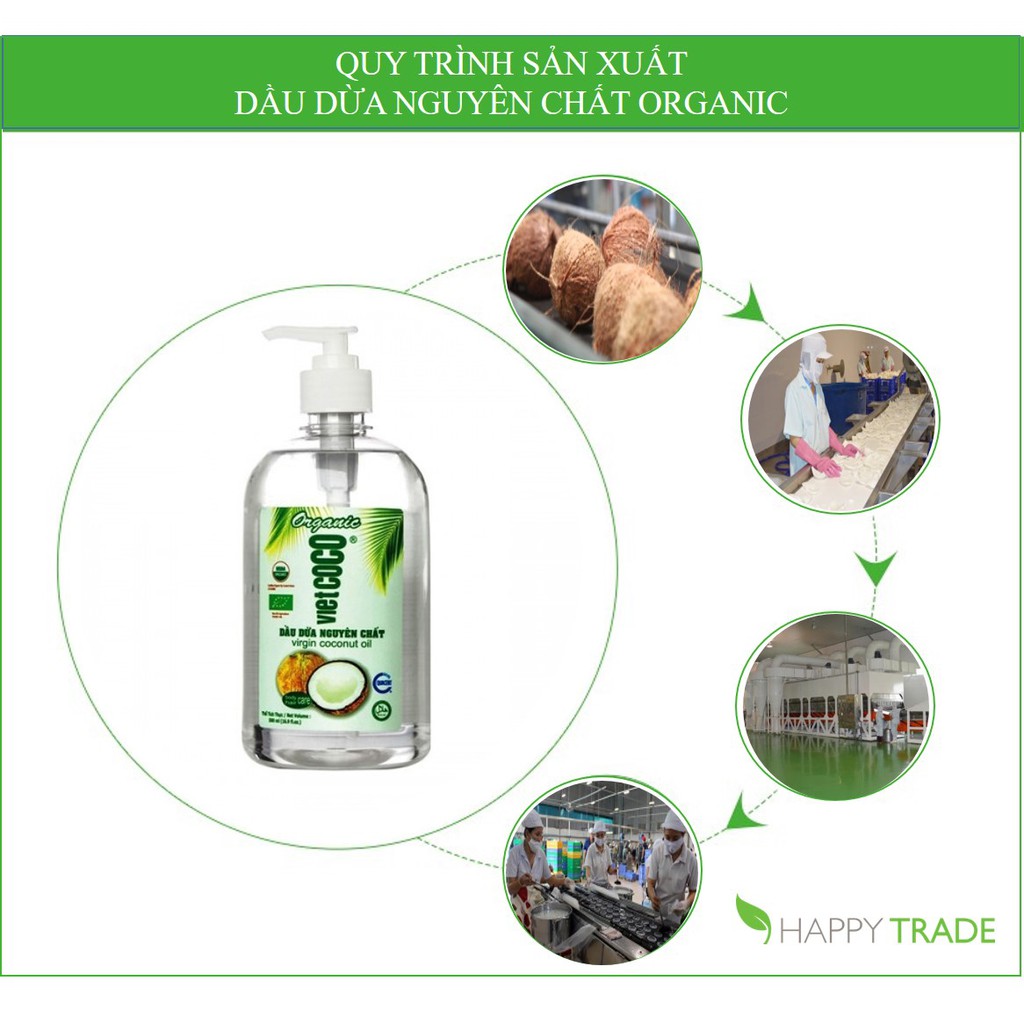 Dầu dừa nguyên chất ép lạnh VietCoco 500ml (dạng chai vòi ấn) | BigBuy360 - bigbuy360.vn